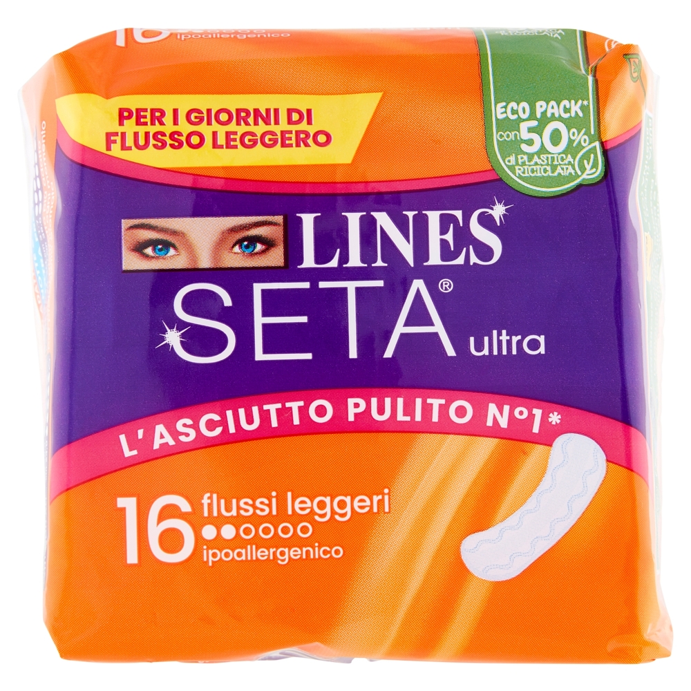 Lines Seta ultra flussi leggeri 16 pz